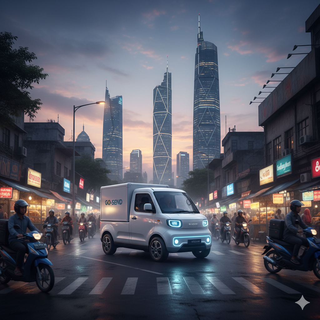 Logistik Last-Mile EV: Bagaimana Truk Box Listrik Kecil Mengubah Distribusi Kota Jakarta.