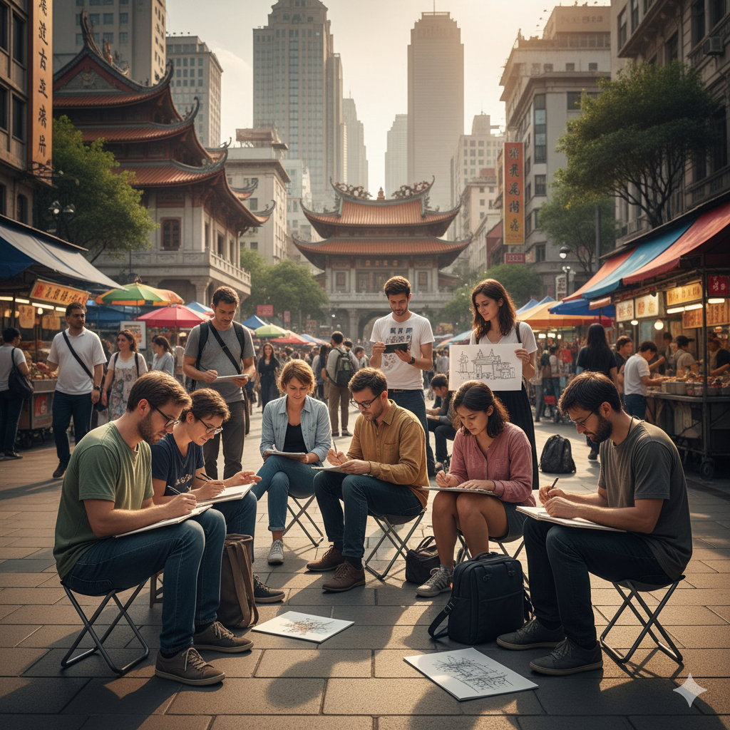 Membangun Komunitas Hobi Niche di Asia: Studi Kasus Urban Sketchers.